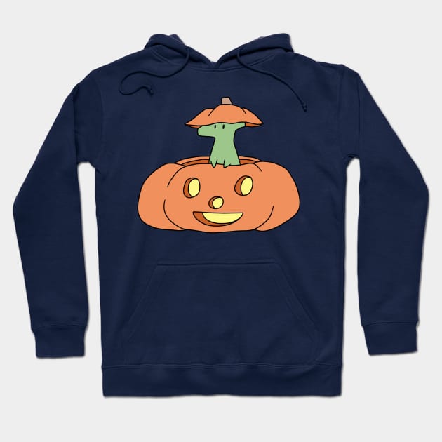 Pumpkin Hadrosaurus Hoodie by saradaboru